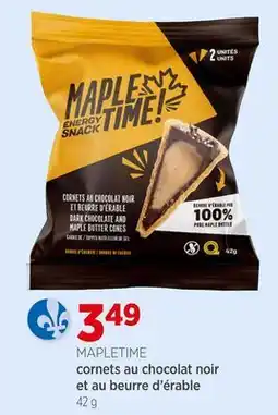 Avril cornets au chocolat noir et au beurre d'érable offer