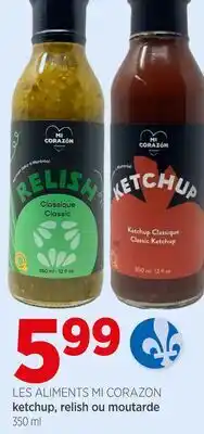 Avril Ketchup relish ou moutarde offer