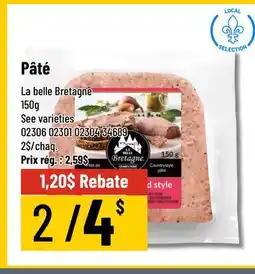 Mayrand Pâté La belle Bretagne 150g Quebec offer