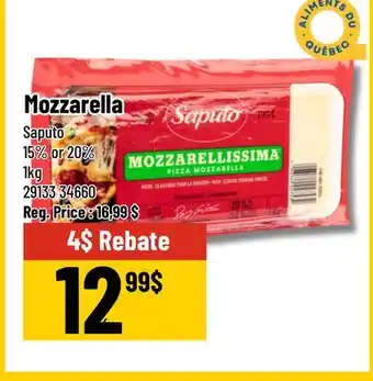 Mayrand Mozzarella Saputo 1 kg Quebec offer