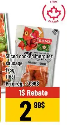 Mayrand Sliced cooked merguez sausage 175g Roma Canada offer