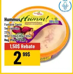 Mayrand Hummus Fontaine Santé 227 g Quebec offer