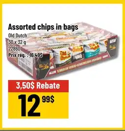 Mayrand Assorted chips in bags Old Dutch 30 x 32 g offer