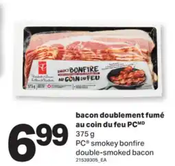 L'Intermarché BACON DOUBLEMENT FUMÉ AU COIN DU FEU | SMOKEY BONFIRE DOUBLE-SMOKED BACON, 375 G offer