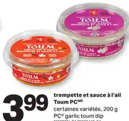 L'Intermarché TREMPETTE ET SAUCE À L'AIL TOUM | GARLIC TOUM DIP, 200 G offer