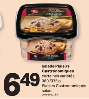 L'Intermarché SALADE PLAISIRS GASTRONOMIQUES, 360 /375 G offer