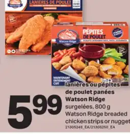 L'Intermarché LANIÈRES OU PÉPITES DE POULET PANÉES | BREADED CHICKEN STRIPS OR NUGGET, 800 G offer