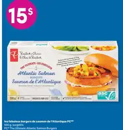 L'Intermarché LES FABULEUX BURGERS DE SAUMON DE L'ATLANTIQUE | THE ULTIMATE ATLANTIC SALMON BURGERS, 500 G offer