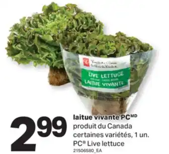 L'Intermarché LAITUE VIVANTE | LIVE LETTUCE, 1 UN offer