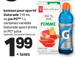 L'Intermarché BOISSON POUR SPORTIF | SPORT DRINKS OR JUICE, 710 ML, OU JUS 1 L offer