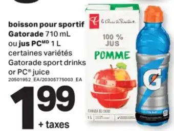 L'Intermarché BOISSON POUR SPORTIF | SPORT DRINKS OR JUICE, 710 ML, OU JUS 1 L offer
