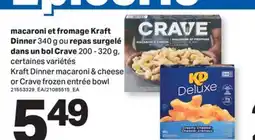 L'Intermarché MACARONI ET FROMAGE, 340 G OU REPAS SURGELÉ DANS UN BOL, 200-320 G offer