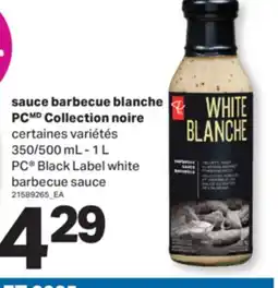L'Intermarché SAUCE BARBECUE BLANCHE | BLACK LABEL WHITE BARBECUE SAUCE, 350/500 mL - 1 L offer