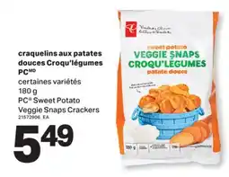 L'Intermarché CRAQUELINS AUX PATATES DOUCES CROQU'LÉGUMES | SWEET POTATO VEGGIE SNAPS CRACKERS, 180 G offer