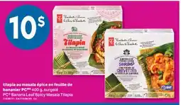 L'Intermarché TILAPIA AU MASALA ÉPICE EN FEUILLE DE BANANIER, 400 G offer