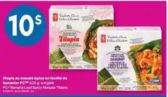 L'Intermarché TILAPIA AU MASALA ÉPICE EN FEUILLE DE BANANIER, 400 G offer
