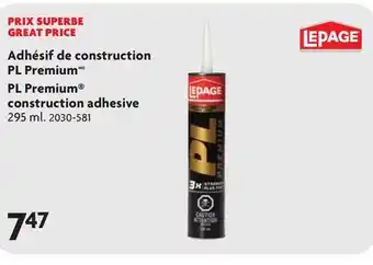 Home Hardware PL Premium Construction Adhesive offer