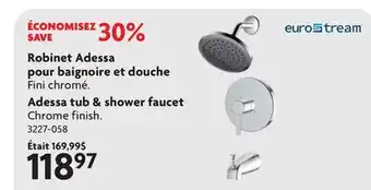 Home Hardware Adessa tub & shower faucet offer