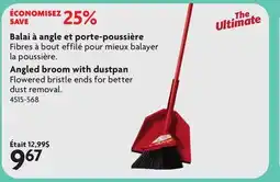 Home Hardware Angled Broom with Dustpan offer