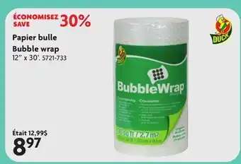 Home Hardware Papier bulle Bubble wrap offer