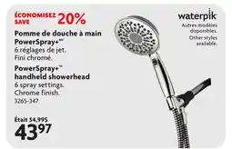 Home Hardware PowerSpray+TM handheld showerhead offer