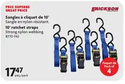 Home Hardware 10' Ratchet Straps offer