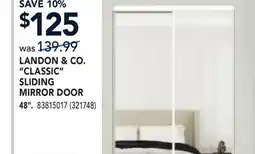 RONA LANDON & CO. CLASSICSLIDING MIRROR DOOR offer