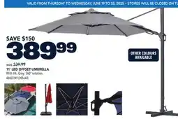 RONA 11' LED OFFSET UMBRELLA offer
