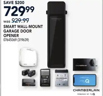 RONA SMART WALL-MOUNT GARAGE DOOR OPENER offer