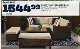 RONA LANDON & CO 5-PIECE PALMAY CONVERSATION SET offer