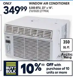 RONA ARCTIC KING WINDOW AIR CONDITIONER 8,000-BTU. 23 x 14 offer