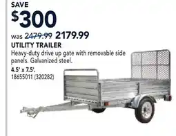 RONA UTILITY TRAILER offer