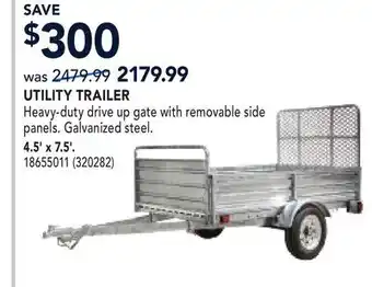 RONA UTILITY TRAILER offer