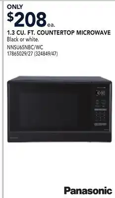 RONA PANASONIC 1.3 CU. FT. COUNTERTOP MICROWAVE offer