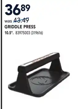 RONA GRIDDLE PRESS offer