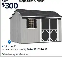 RONA WOOD GARDEN SHEDS offer
