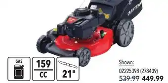 RONA CRAFTSMAN gas lawn mowers offer