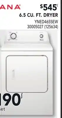RONA AMANA 6.5 CU. FT. DRYER offer