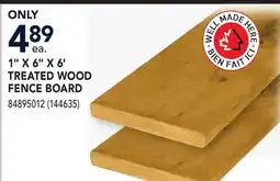 RONA 1 X 6 X 6' TREATED WOOD FENCE BOARD offer