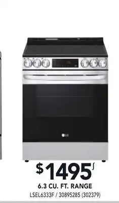 RONA LG 6.3 CU. FT. RANGE offer
