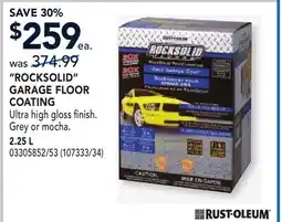 RONA ROCKSOLID GARAGE FLOOR COATING offer