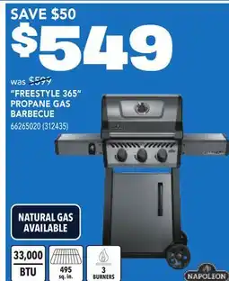 RONA NAPOLEON FREESTYLE 365 PROPANE GAS BARBECUE offer