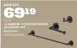 RONA KAMERON 3-PIECE BATHROOM ACCESSORY SET offer
