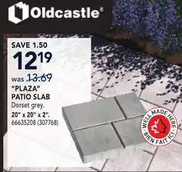 RONA PLAZA PATIO SLAB 20 x 20 x 2 offer