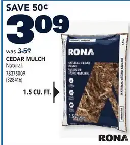 RONA CEDAR MULCH offer
