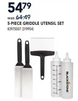 RONA 5-PIECE GRIDDLE UTENSIL SET offer