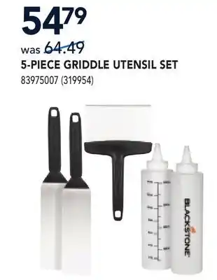 RONA 5-PIECE GRIDDLE UTENSIL SET offer