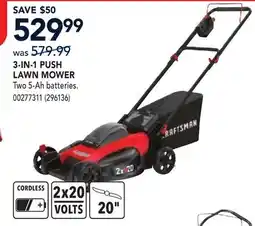 RONA 3-IN-1 PUSH LAWN MOWER offer