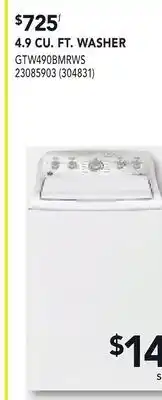 RONA 4.9 CU. FT. WASHER offer