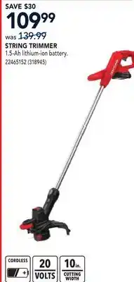 RONA STRING TRIMMER offer